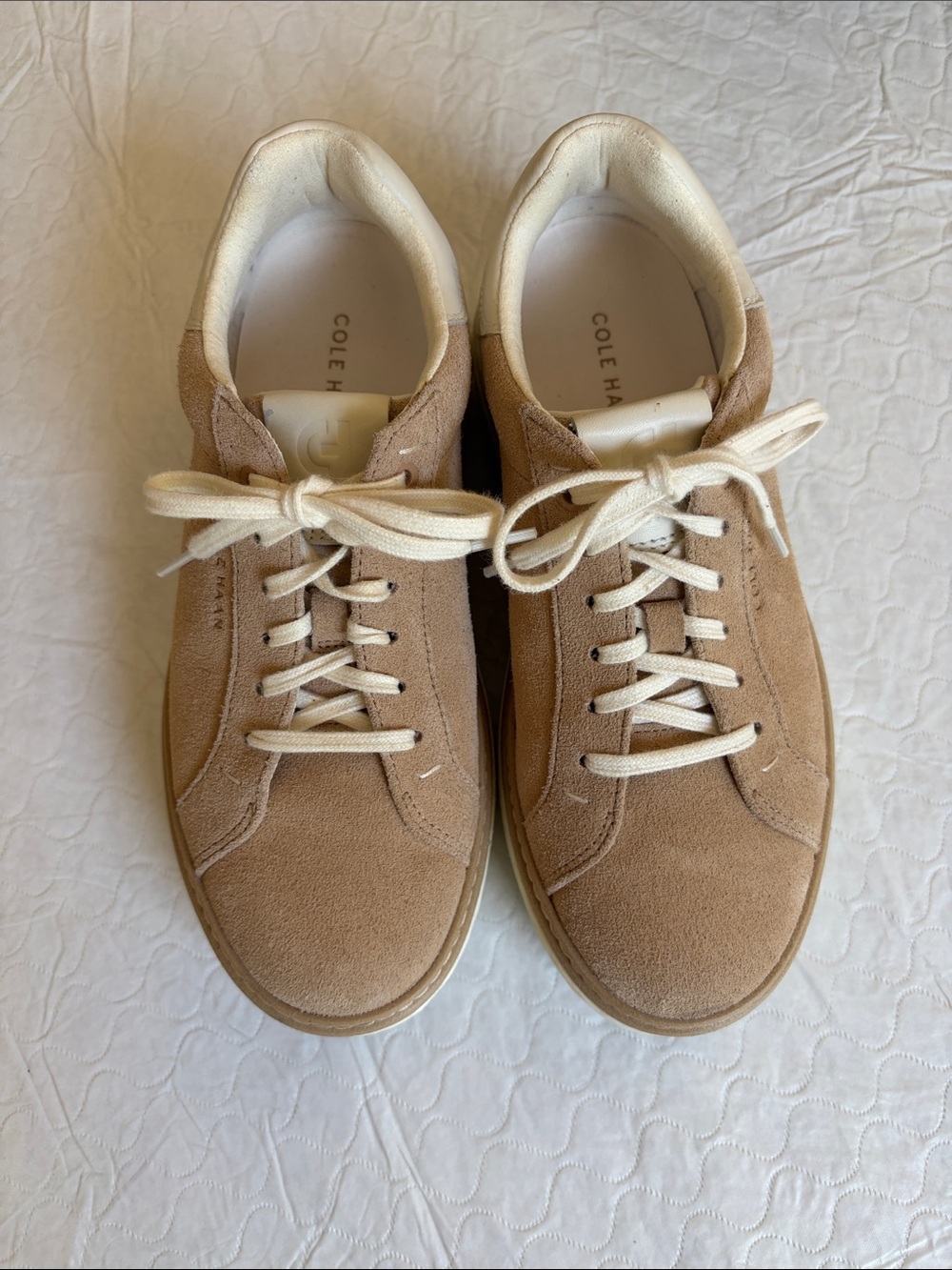 Cole Haan Women’s GrandPro Court Skyweave Nubuck Platform Sneakers 7